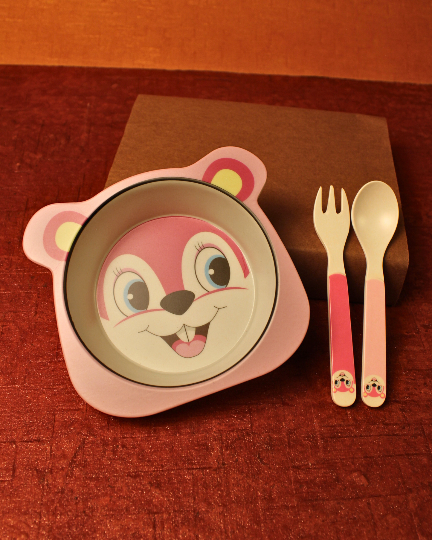 Thumper Bambi Kids Bamboo Dinner Set of 5 | Eco-Friendly | 100% Organic | Stain Resistant | Break Resistant