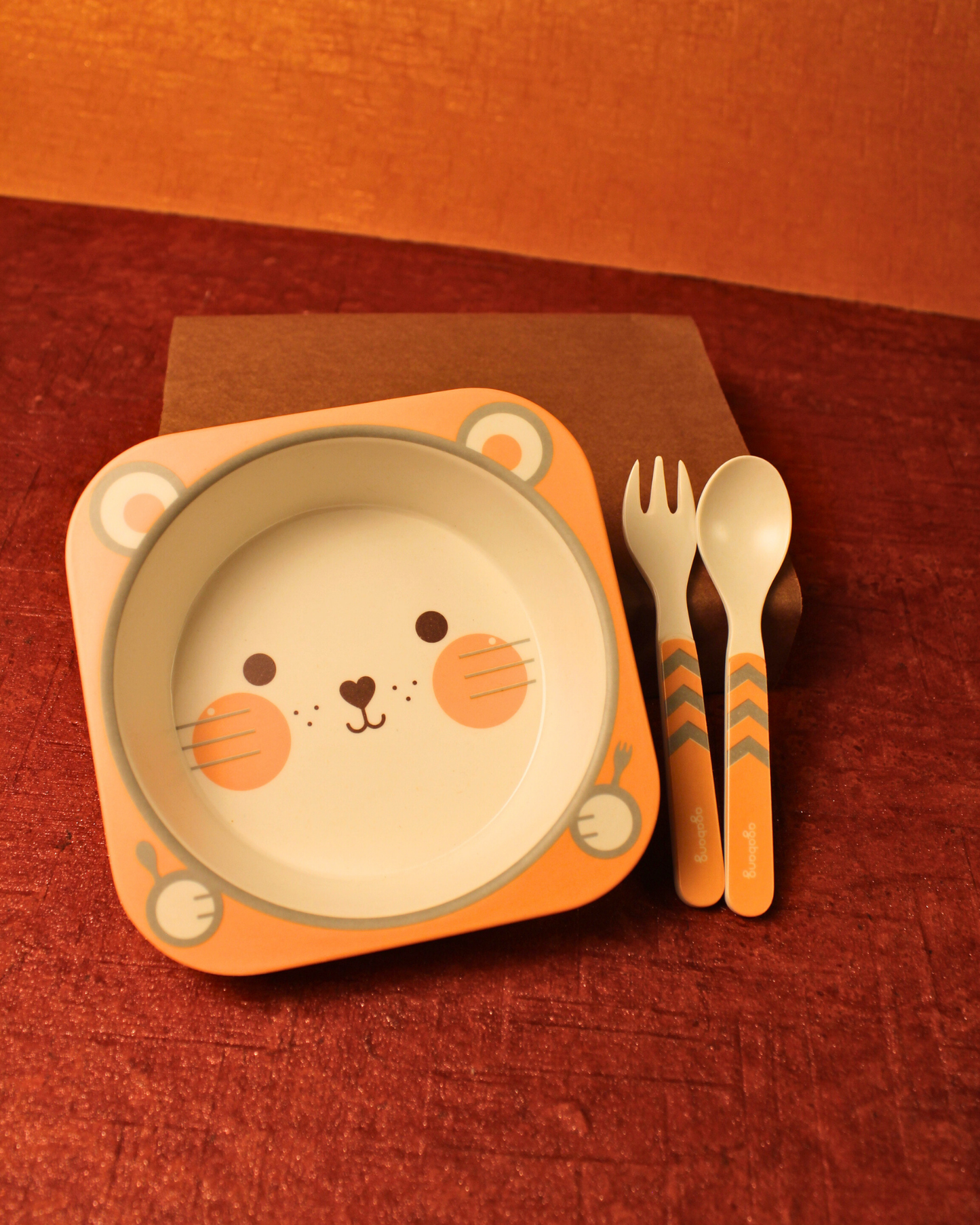 Mooey Mouse Kids Bamboo Dinner Set of 5 | Eco-Friendly | 100% Organic | Stain Resistant | Break Resistant
