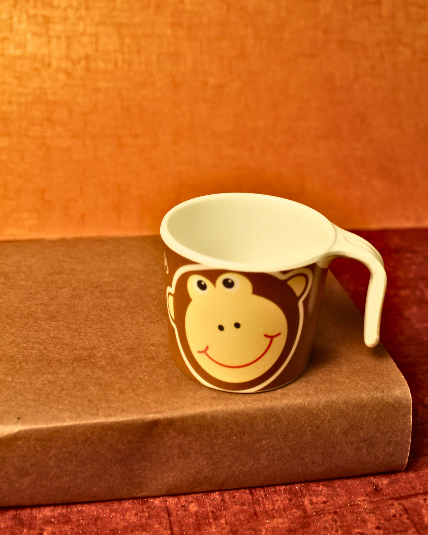 Cheeky Monkey Kids Bamboo Dinner Set of 5 | Eco-Friendly | 100% Organic | Stain Resistant | Break Resistant